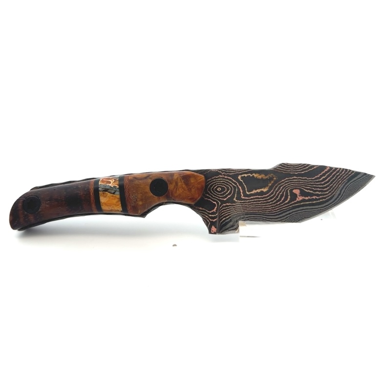 Semper Sharp Piglet Birch Burl & Mammoth Molar Knife 8062