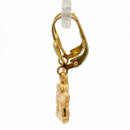 14K Gold Angel Estate Earrings 078391 - Image 2