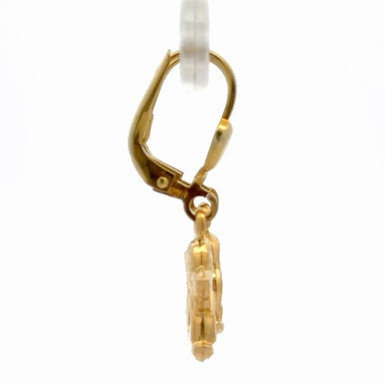 14K Gold Angel Estate Earrings 078391 - Image 4