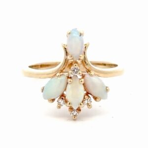 Opal & Diamond Estate Ladies Ring 078396