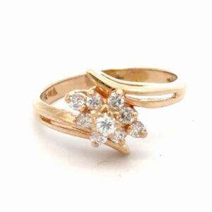 Ladies Estate Diamond Cluster Ring 078398