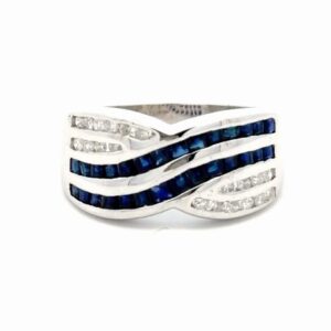 Sapphire & Diamond Ladies Estate Band 078400