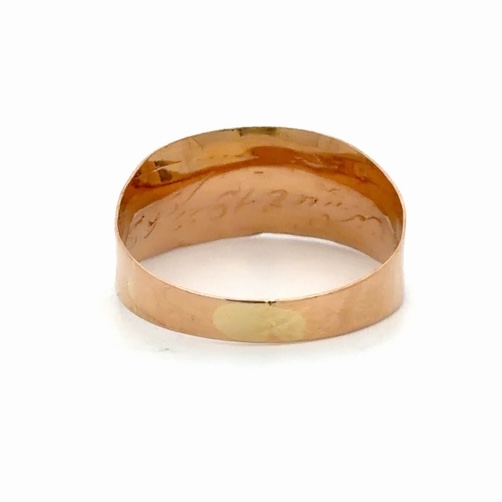 18K Hand Engraved Ladies Estate Ring 078402 - Image 3