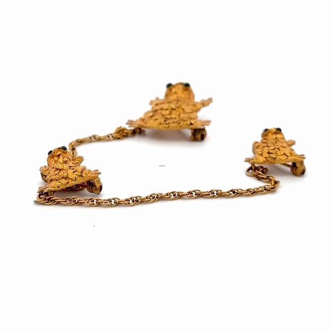 3 Frog Nugget Estate Pin 078419 - Image 3