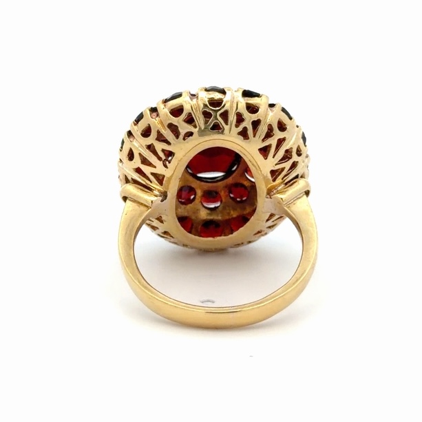 10ct Garnet Ladies Estate Ring 078422 - Image 3