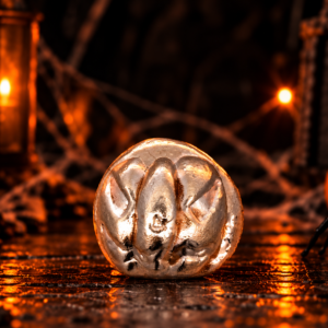 Pure Silver Jack-O-Lantern 2-D